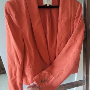 Loft blazer orange size 10